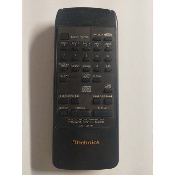 TECHNICS RAK-SL002WH OEM Genuine CD Player Remote Control - Picture 1 of 3
